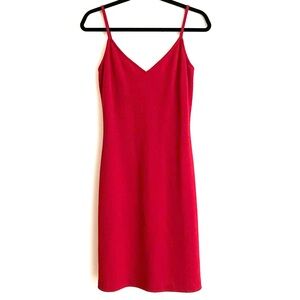 St. John Red Slip Dress